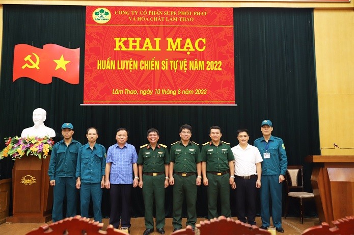 Khai mạc huấn luyện chiến sĩ tự vệ năm 2022