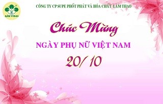 Chúc mừng Ngày Phụ nữ Việt Nam 20/10