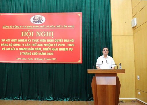 Đảng bộ Supe Lâm Thao phát huy vai trò lãnh đạo, đưa Công ty phát triển bền vững.