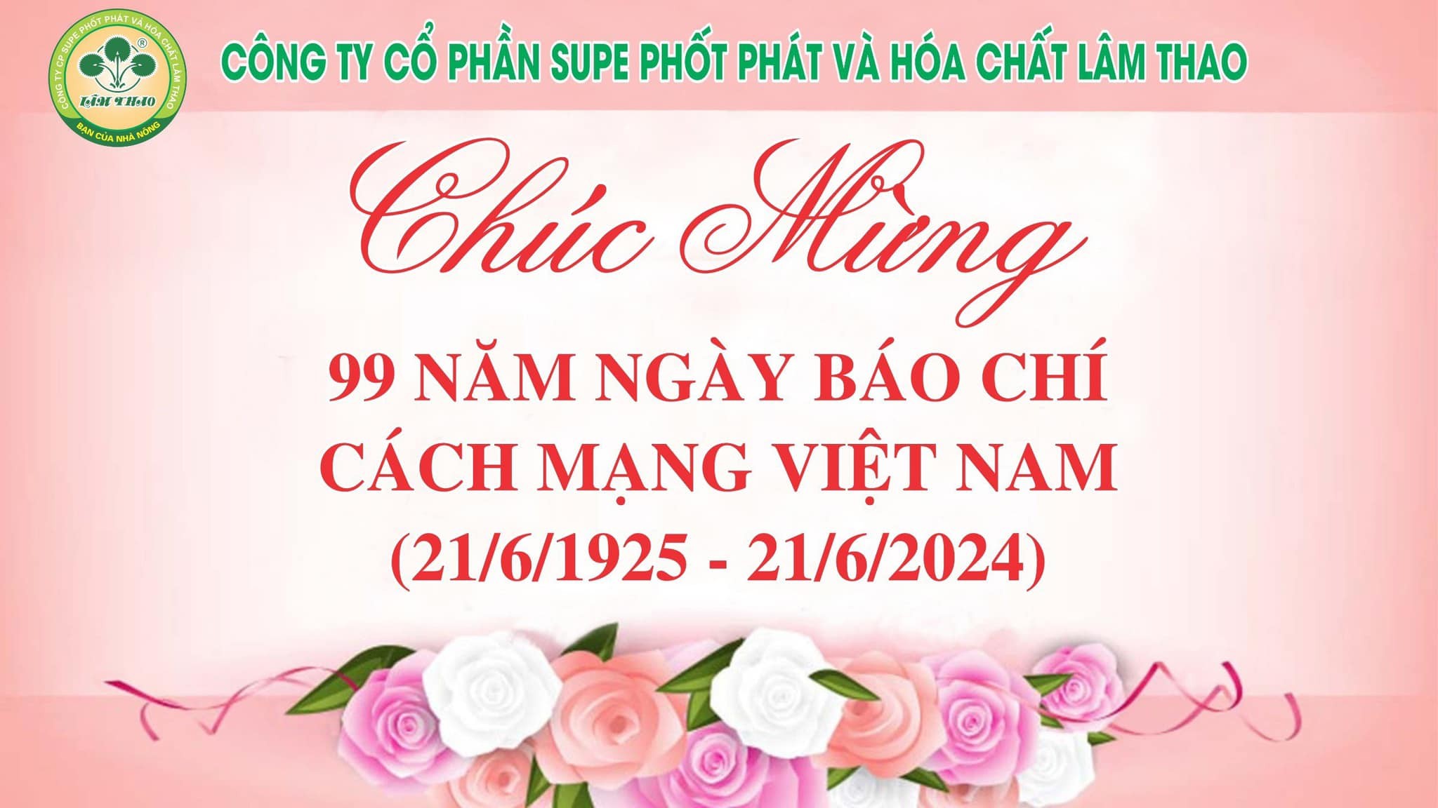 Công ty chúc mừng ngày Báo chí cách mạng Việt Nam
