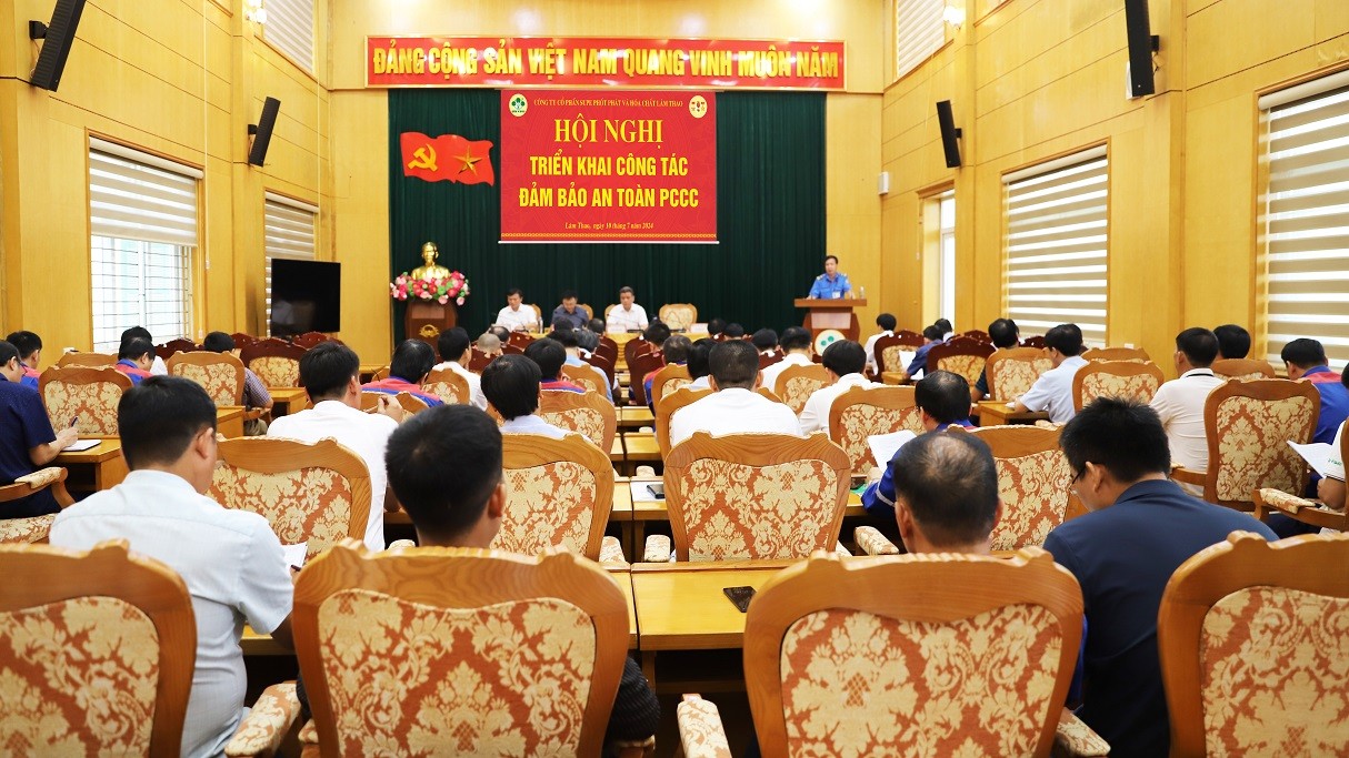 HỘI NGHỊ TRIỂN KHAI CÔNG TÁC ĐẢM BẢO AN TOÀN  PHÒNG CHÁY CHỮA CHÁY