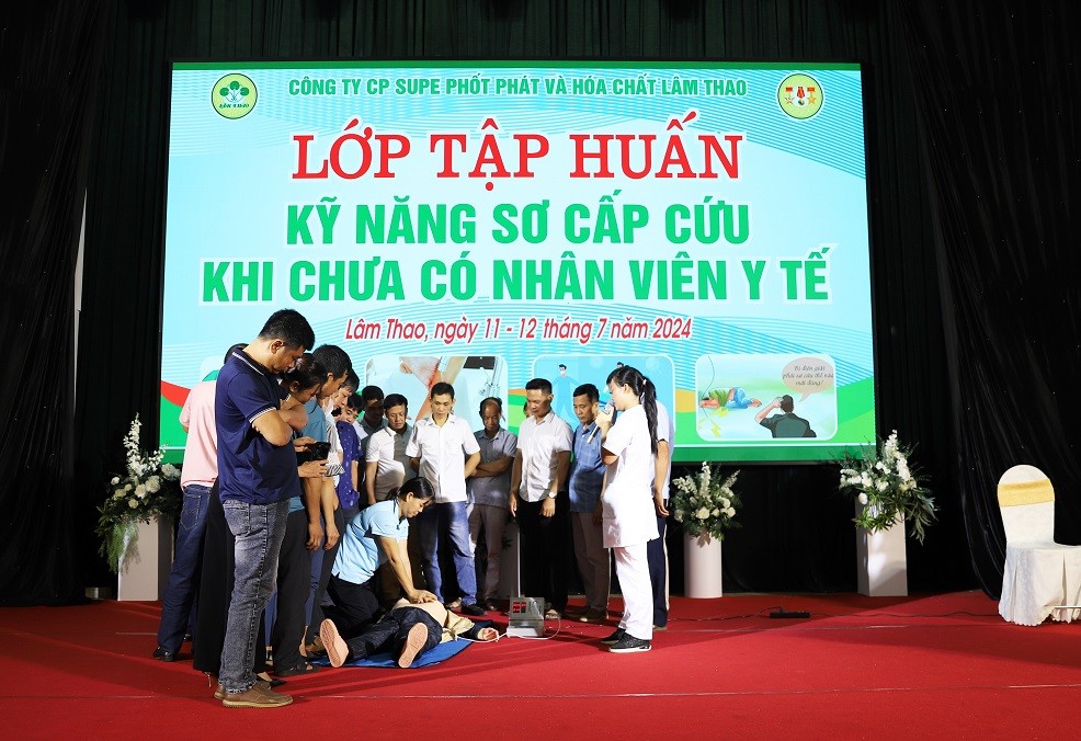 TẬP HUẤN KỸ NĂNG SƠ CẤP CỨU KHI CHƯA CÓ NHÂN VIÊN Y TẾ