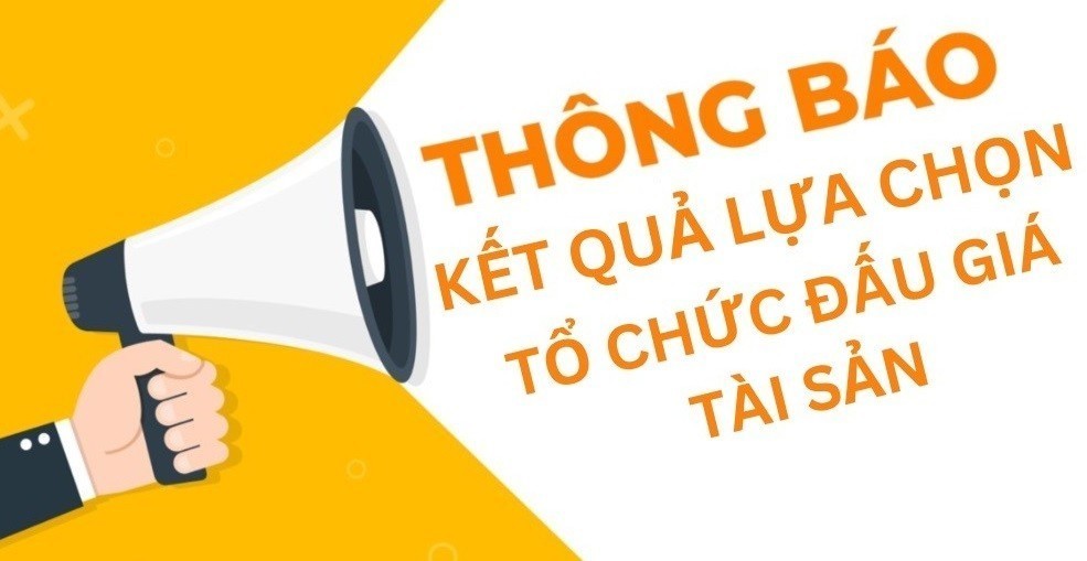 Thông báo số 619: Báo cáo kết quả lựa chọn tổ chức đấu giá tài sản