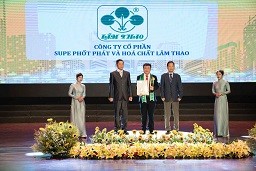 Công ty CP Supe Phốt phát và Hoá chất Lâm Thao nhận cú đúp giải thưởng tại “Thương hiệu tiêu biểu châu Á - Thái Bình Dương 2024”