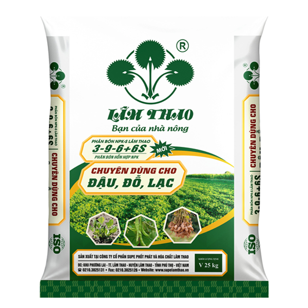 Phân bón NPK-S Lâm Thao 3-9-6+6S Đậu Đỗ Lạc